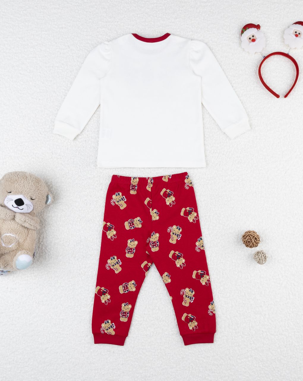 Pigiama famiglia natalizio bimba orsetti