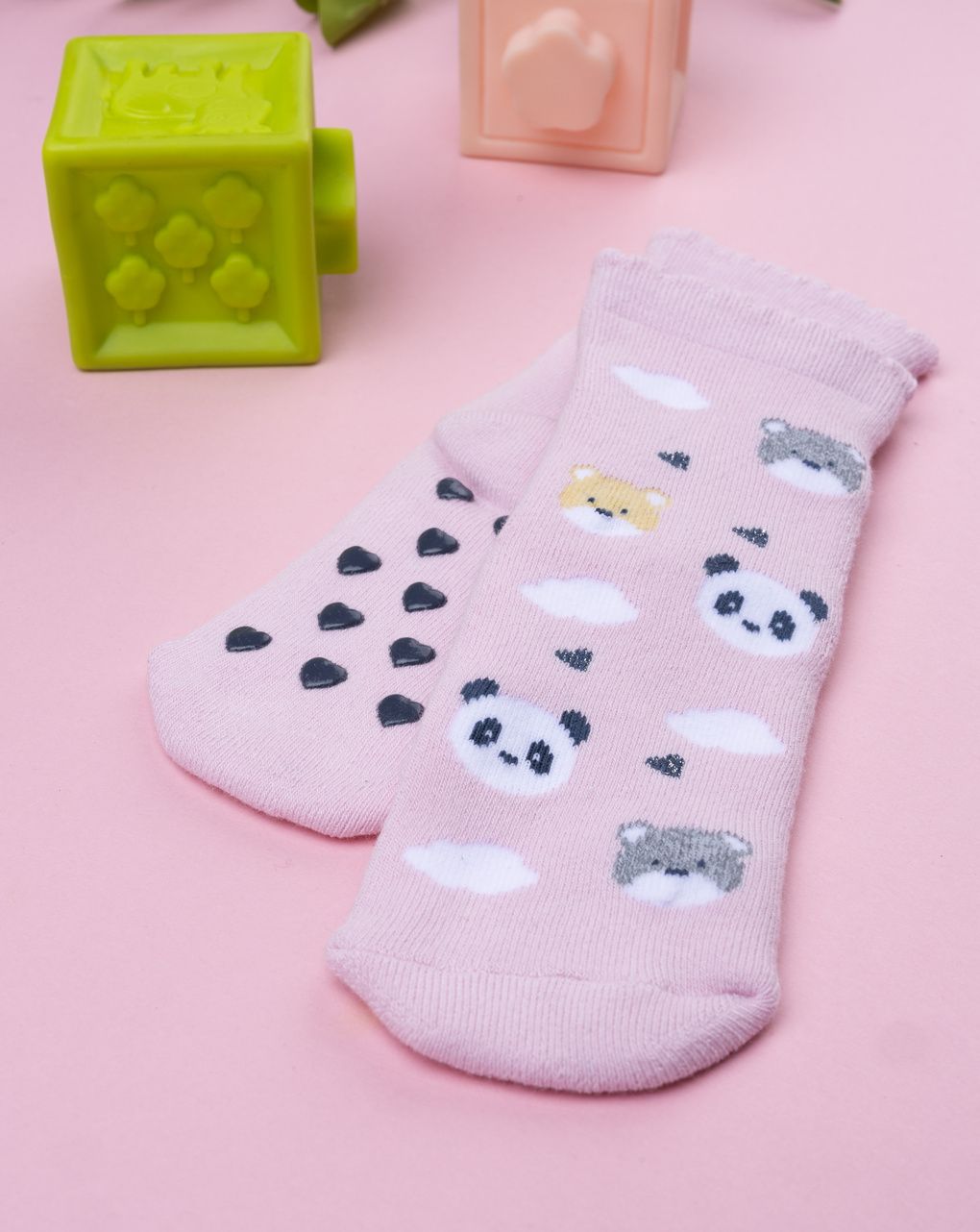 Antiscivolo bimba rosa animaletti