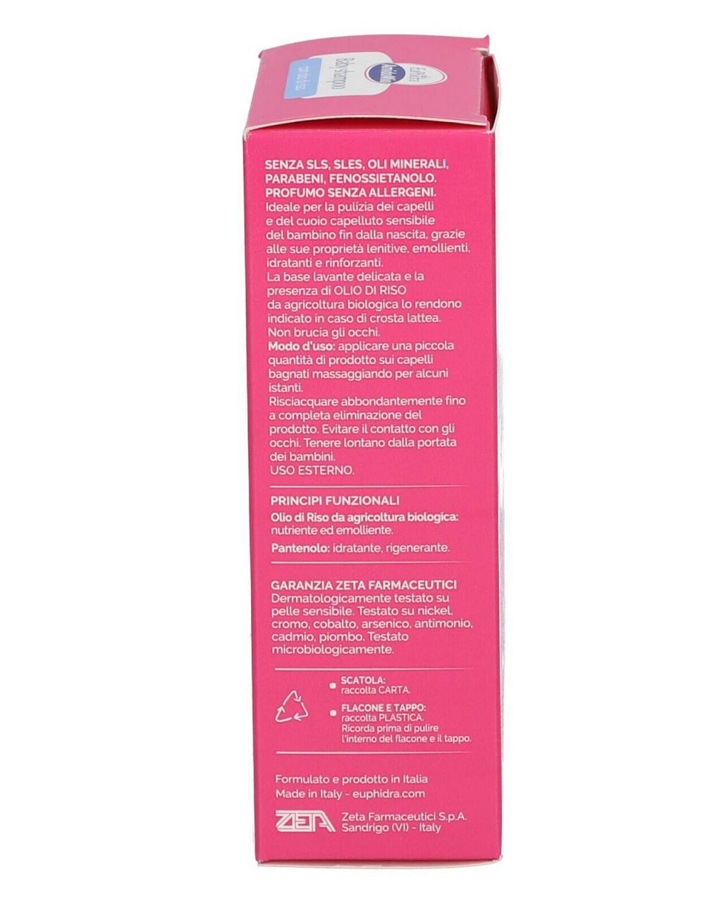 Baby shampoo 200ml - euphidra amidomio