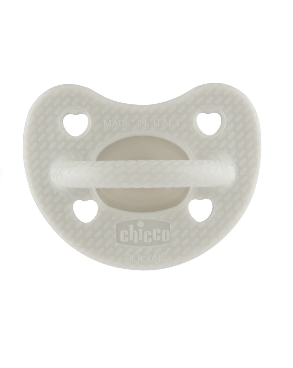 Gommotto silicone luxe 6-16m 2pz azzurro/grigio - chicco