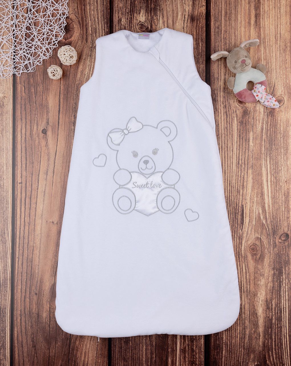 Sacco nanna unisex in ciniglia orsetto - tog 3,5