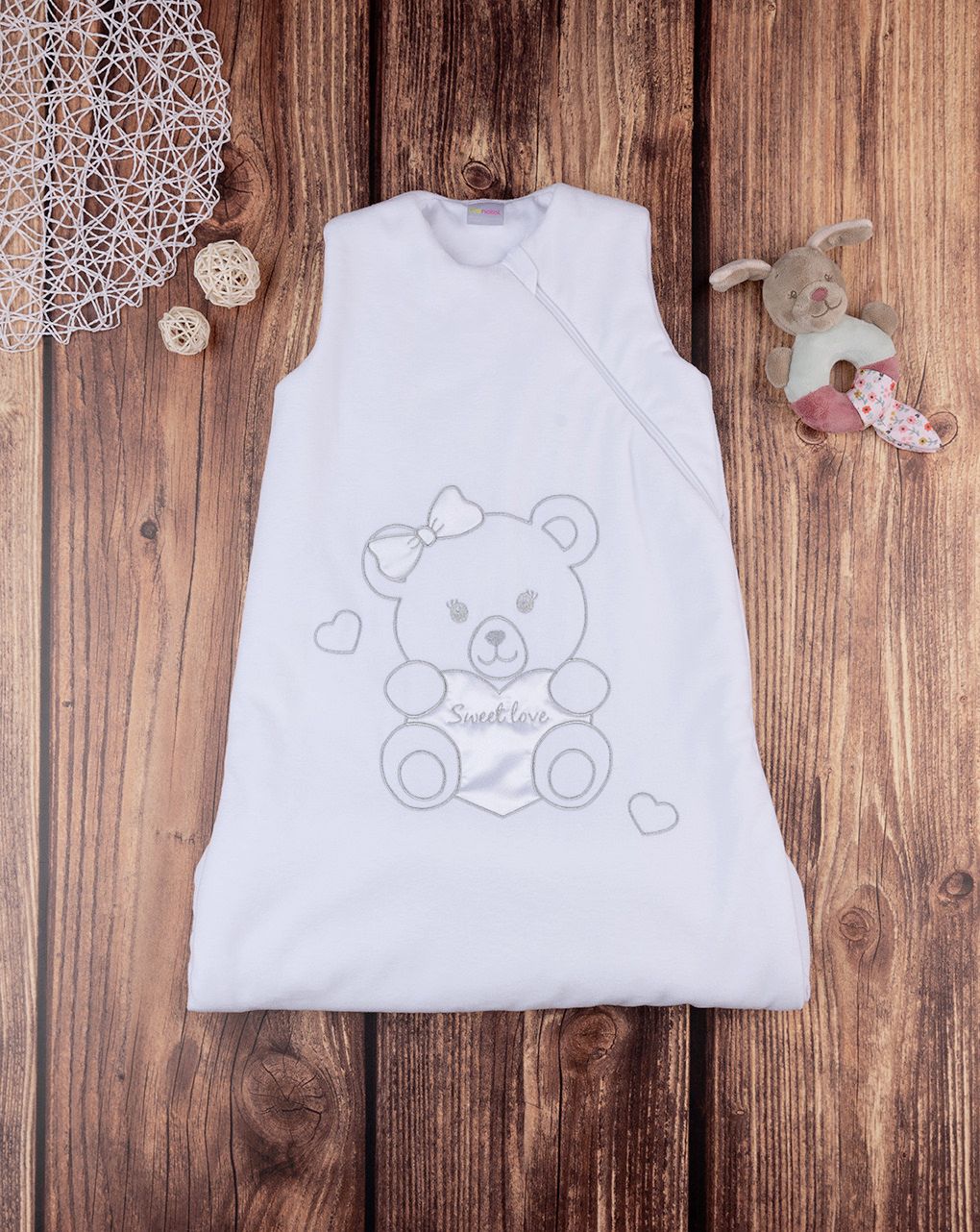 Sacco nanna unisex in ciniglia orsetto - tog 3,5