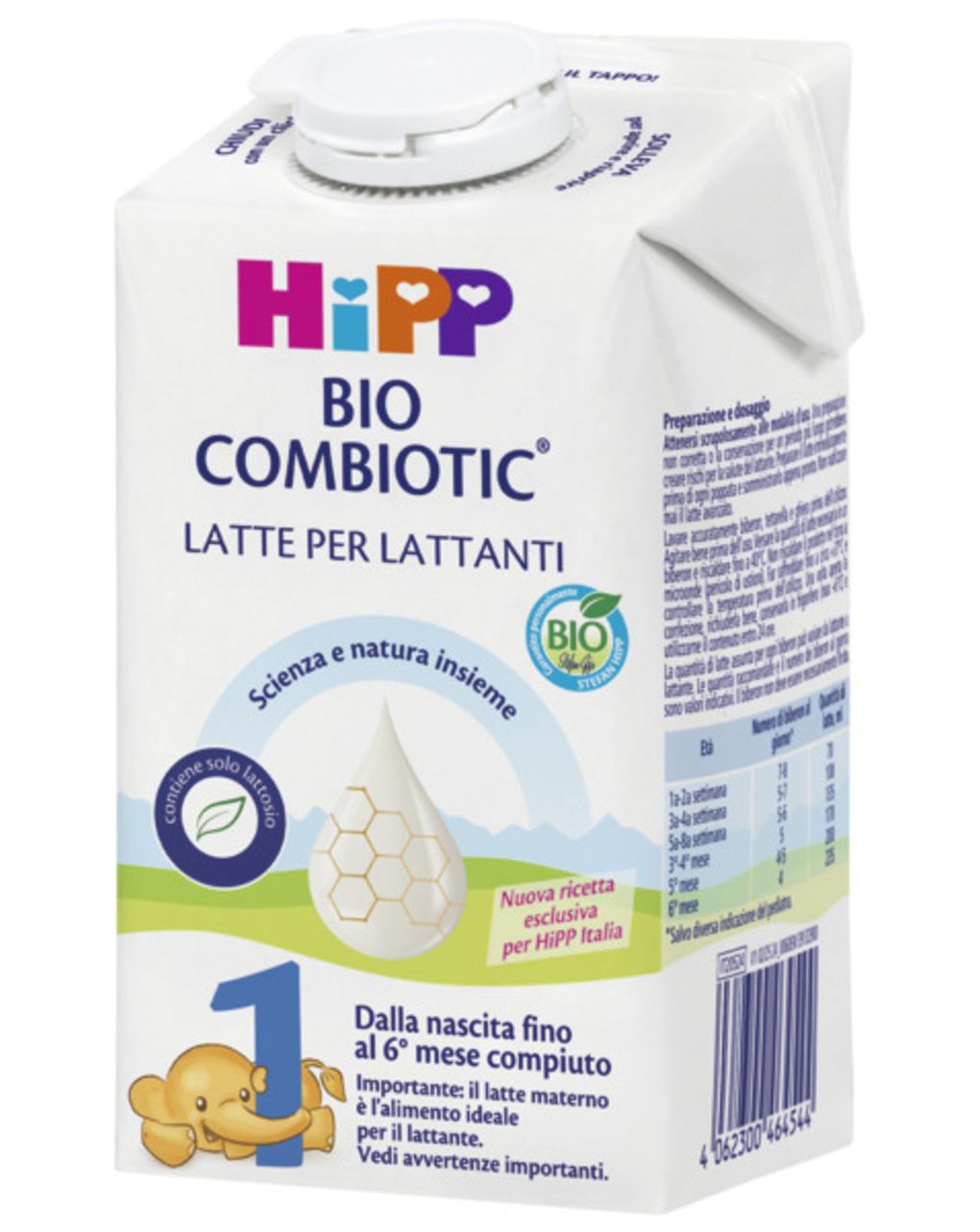 Latte 1 combiotic liquido 500ml - hipp