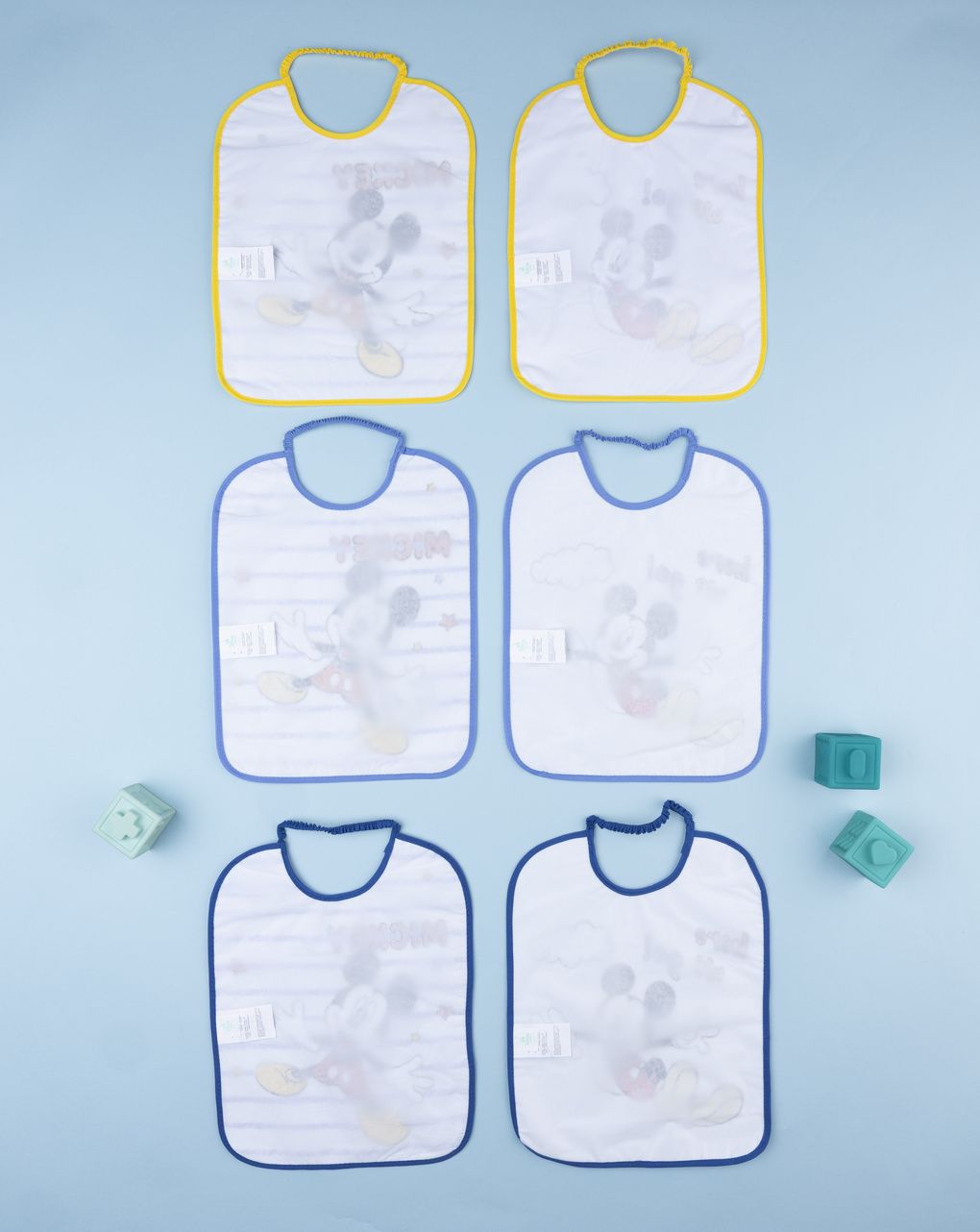 Pack 6 bavaglini bambino disney topolino
