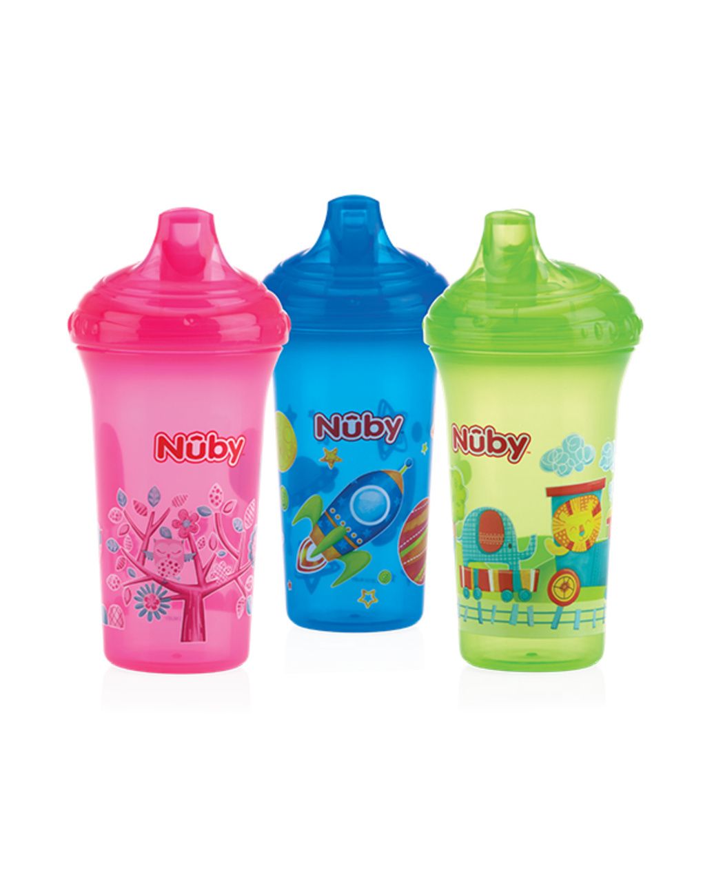 Tazza no-spill assortita con beccuccio rigido 2n1 - 270ml - 9m+ | nuby