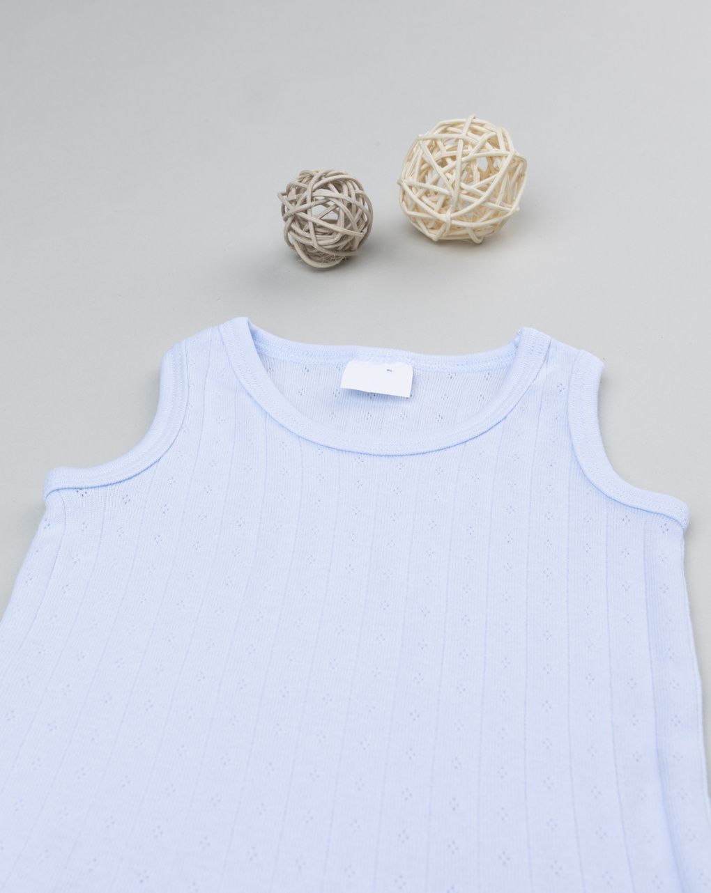 Body bimbo azzurro coste traforato