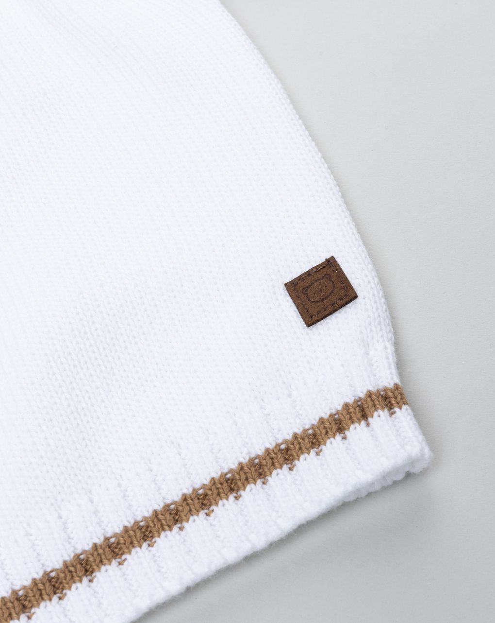 Maglione tricot neonato con ricamo