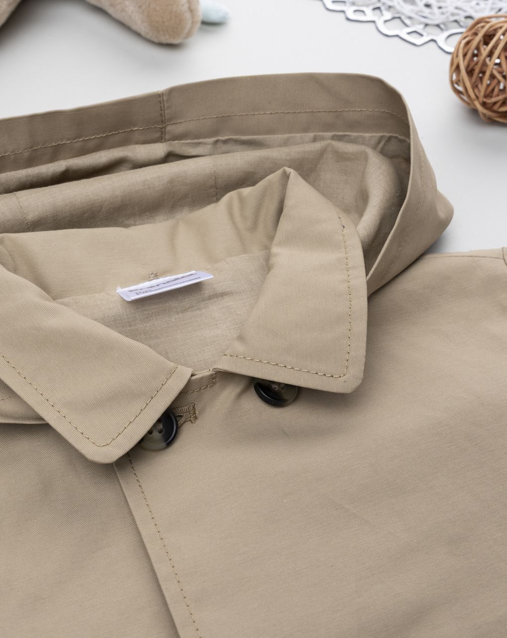 Trench marrrone bimbo