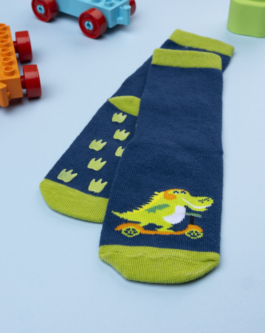 Antiscivolo bimbo dino blu