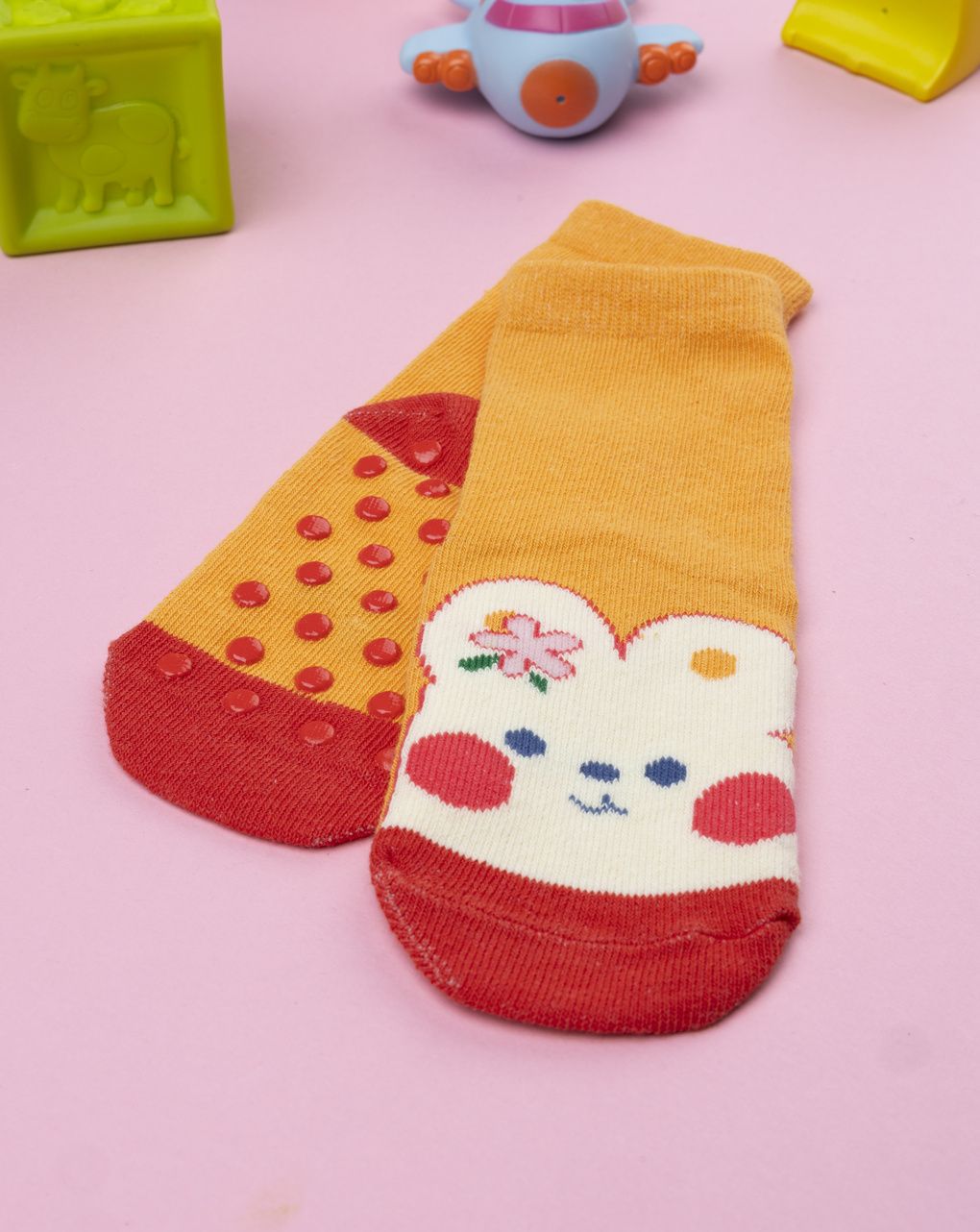 Antiscivolo bimba funny arancioni