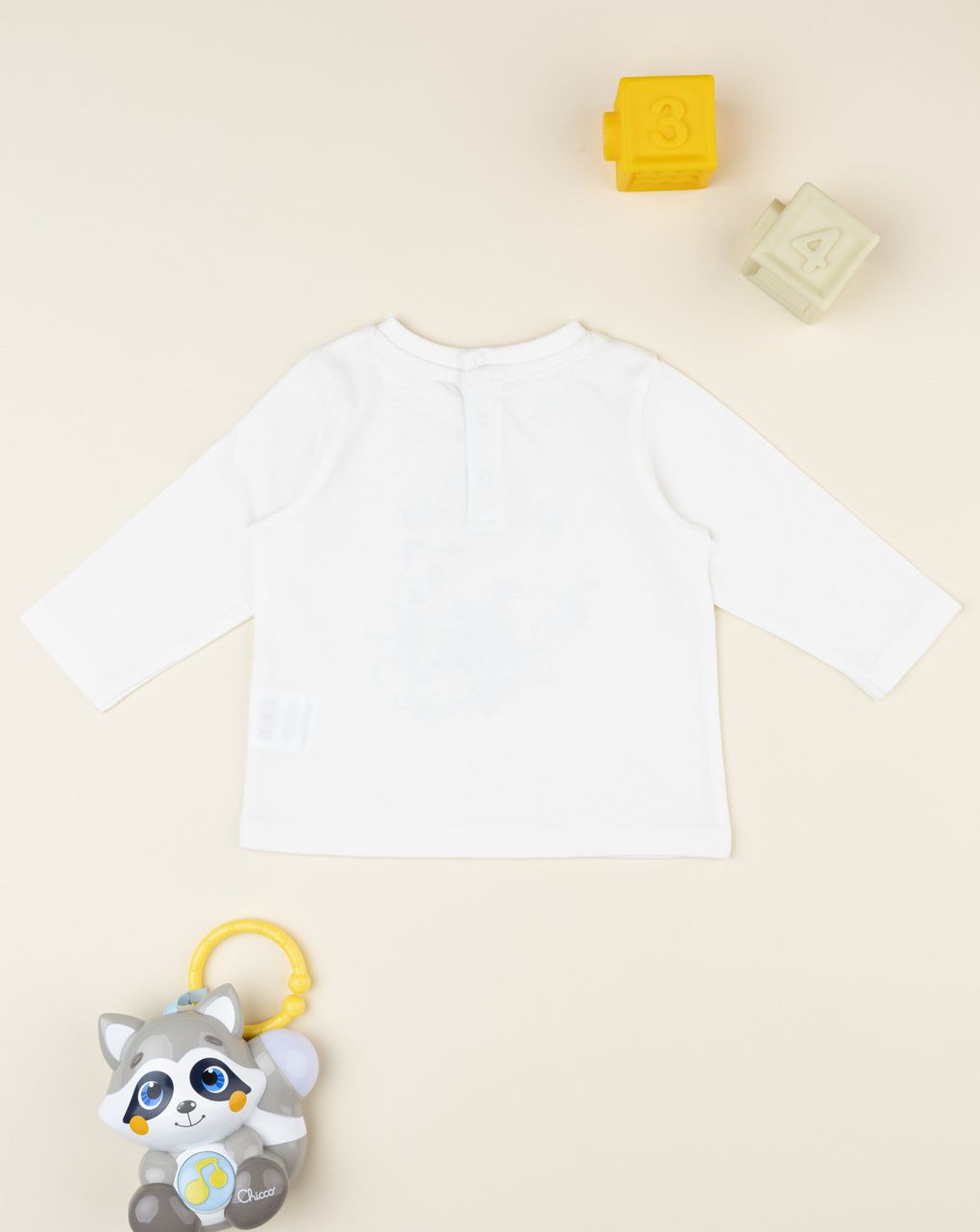 T-shirt bimbo bianca stampata "friends"