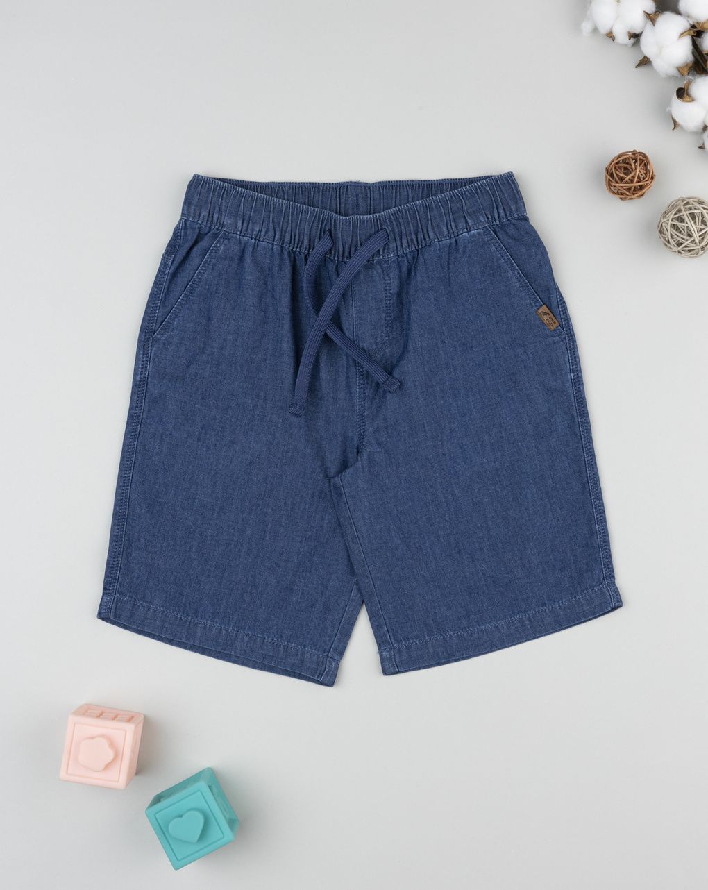 Shorts bambino blu scuro