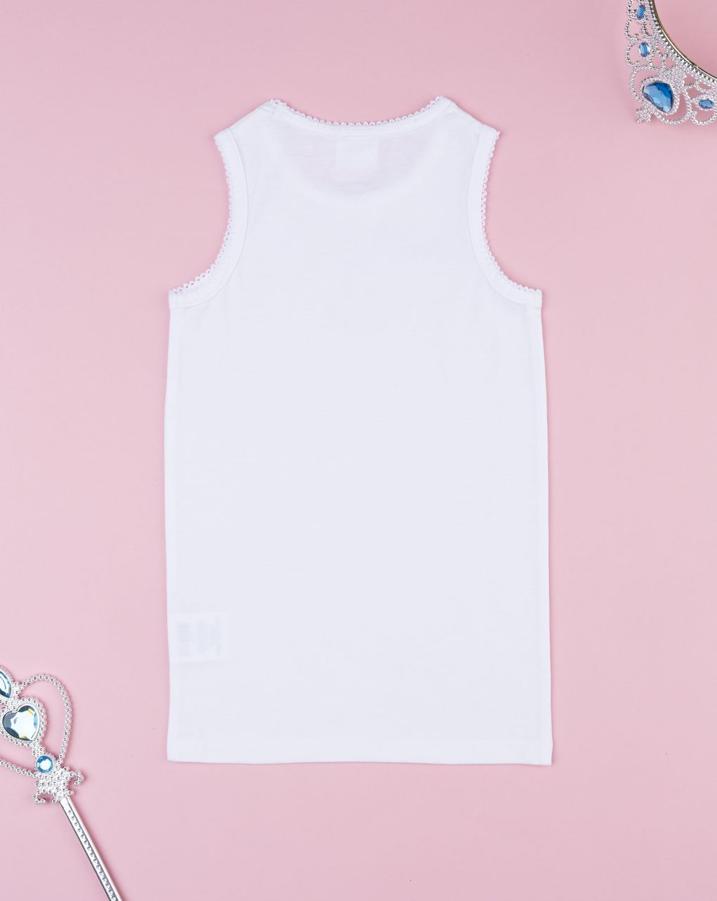 Canotta bambina unicorno bianca