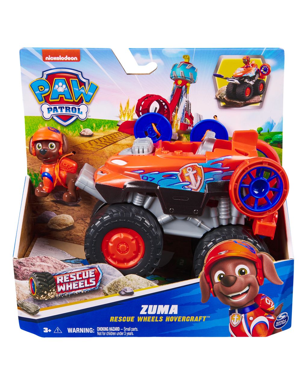 Paw patrol: rescue wheels, hovercraft di zuma