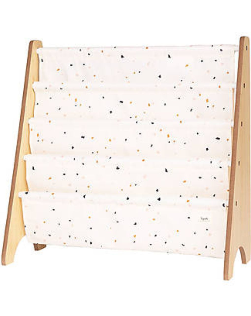 Libreria montessoriana terrazzo crema poliestere riciclato 61x63 x25,4 cm - 3 sprouts