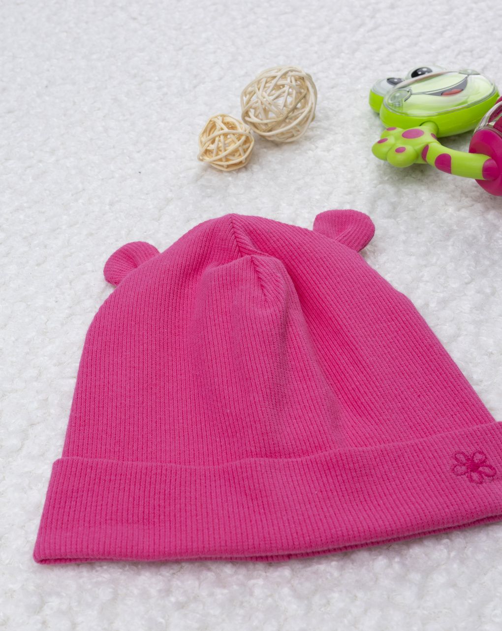 Berretto bimba fucsia con orecchie