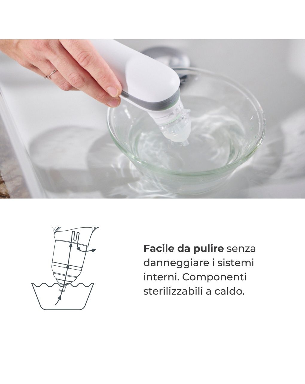 Aspiratore nasale elettrico con batteria ricaricabile 2150 - nuvita