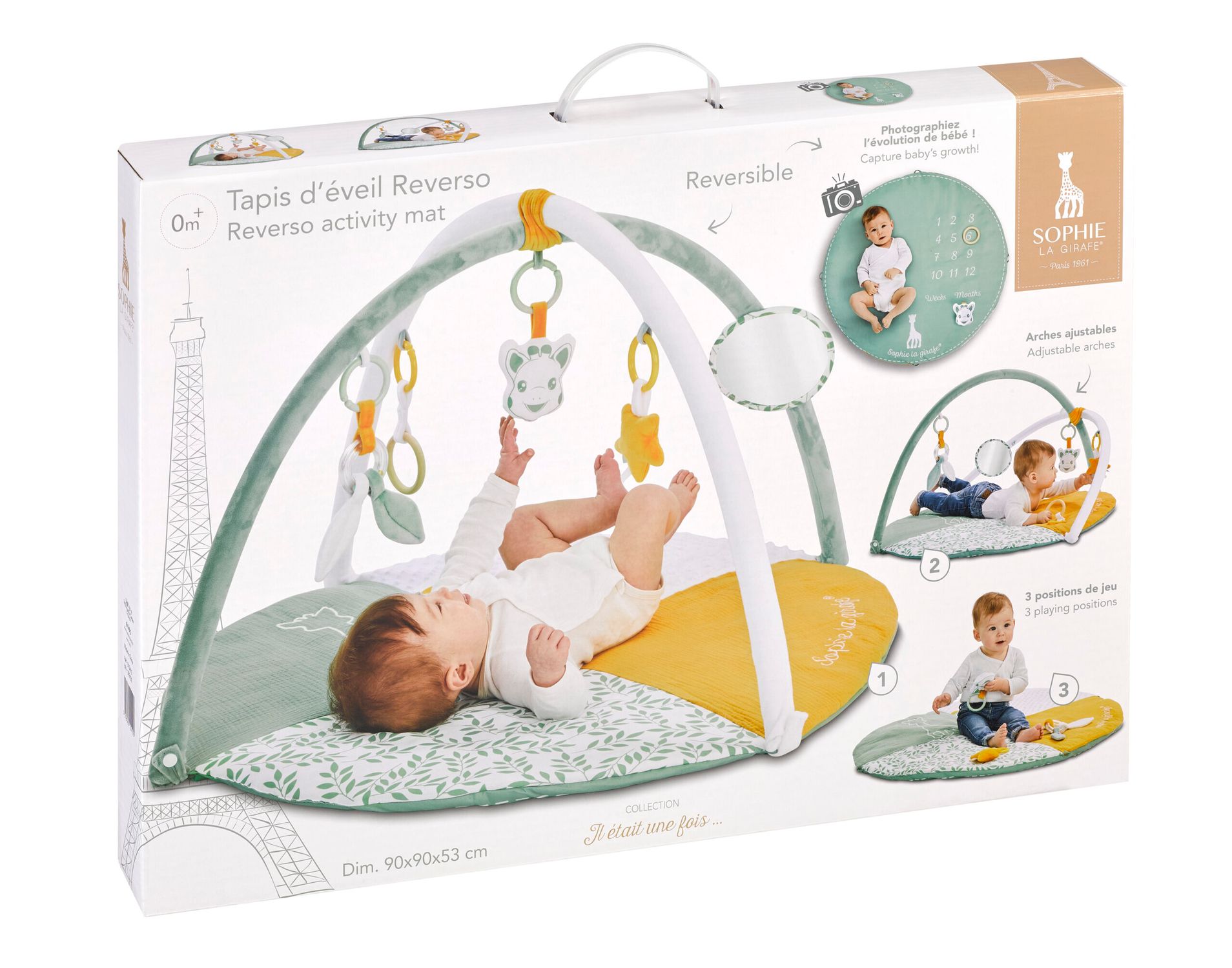 Tappetino gioco reverso 2 in 1 – 0+ mesi – sophie la girafe