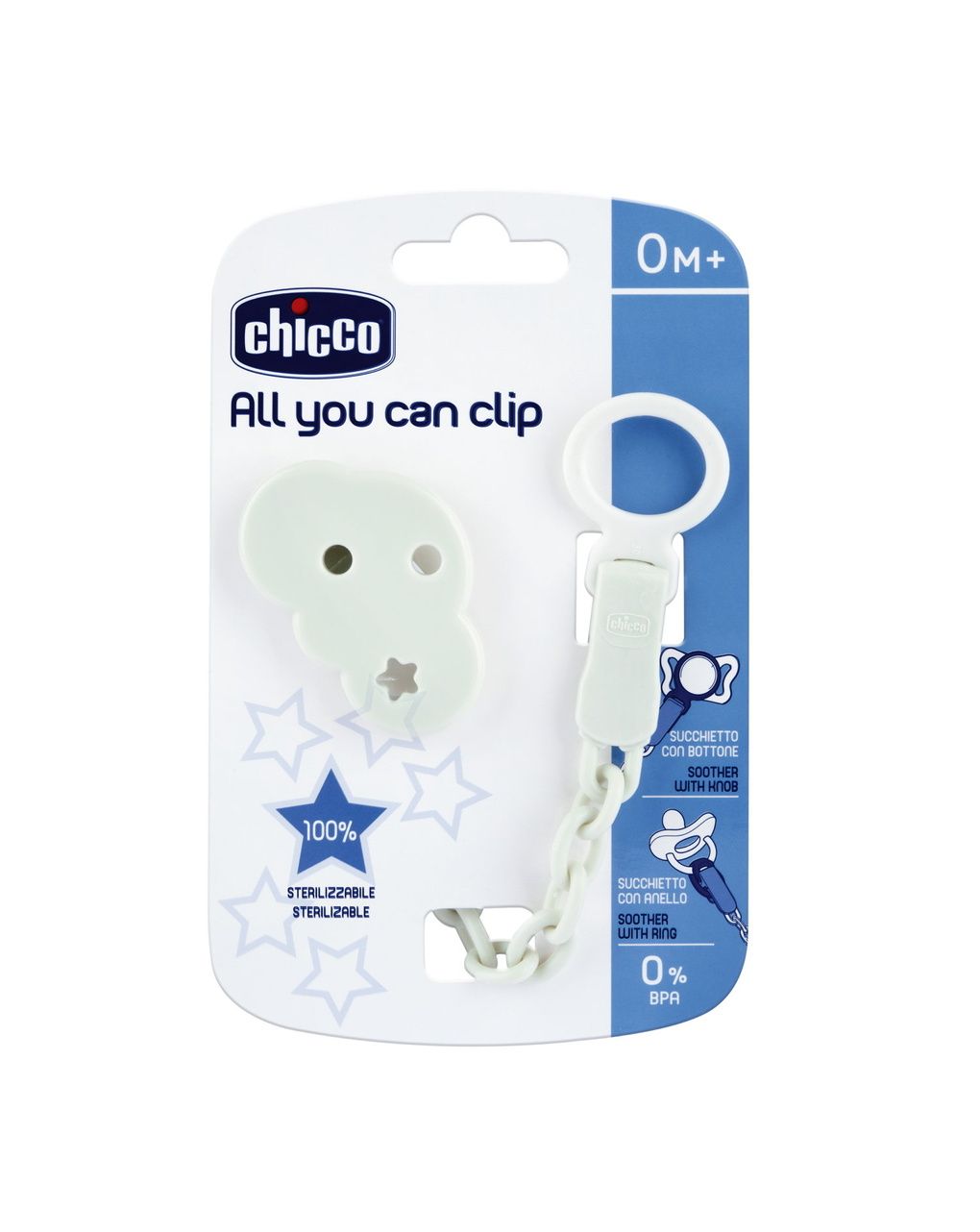 Clip universale grigio 0+ mesi - chicco