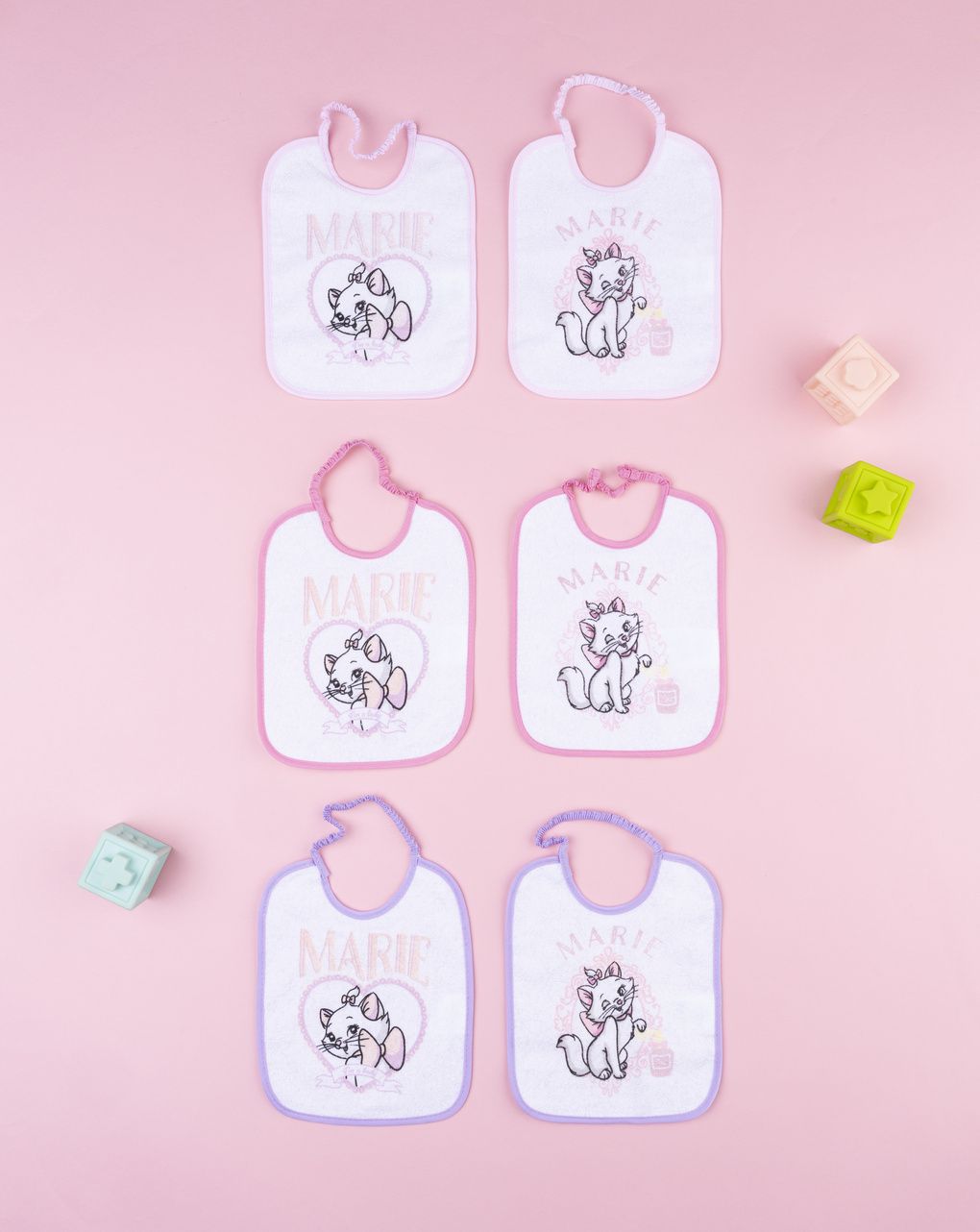 Pack 6 bavaglini aristogatti