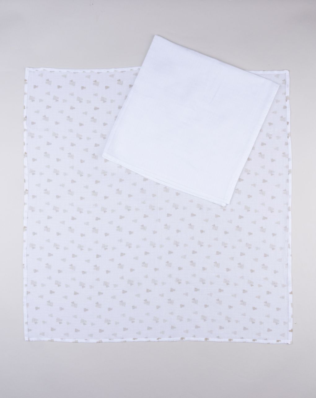 Pack 2 quadrati in mussola neonato - corredino