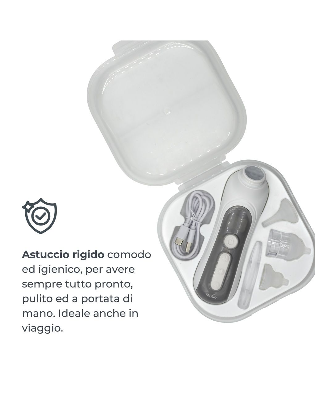 Aspiratore nasale elettrico con batteria ricaricabile 2150 - nuvita