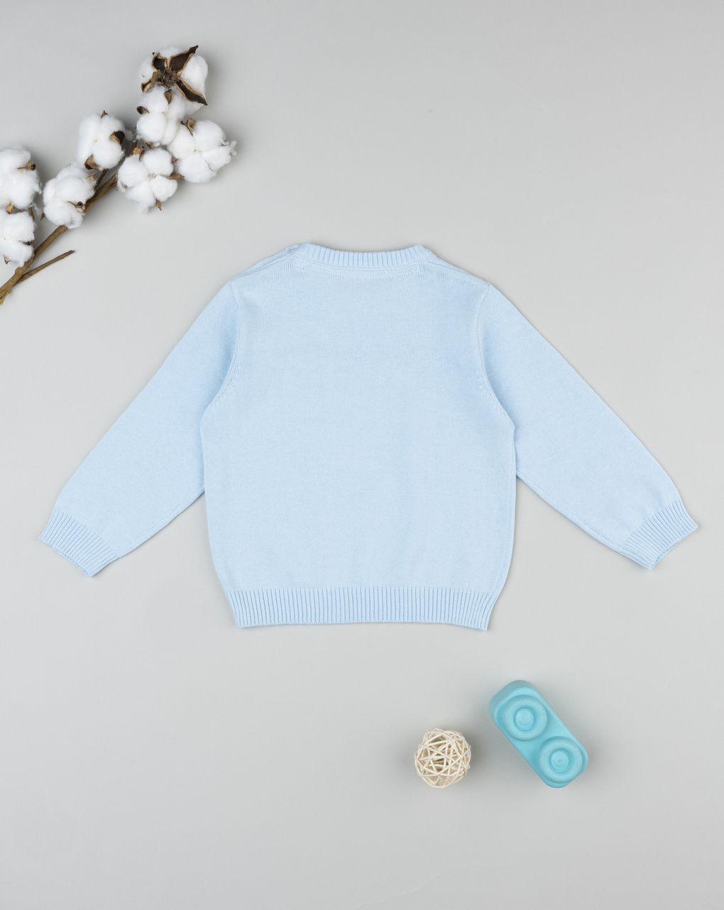 Maglia tricot bimbo azzurro