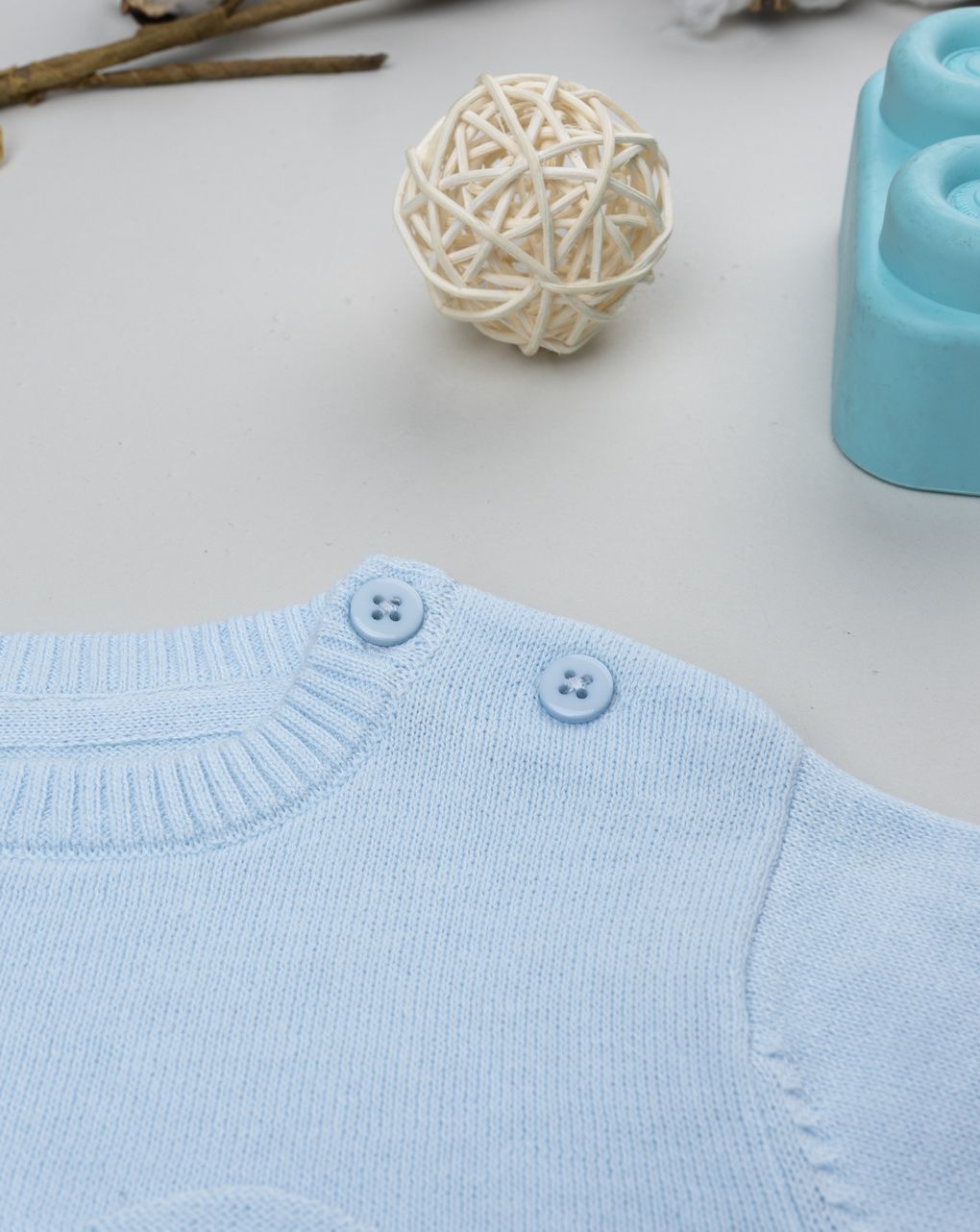 Maglia tricot bimbo azzurro