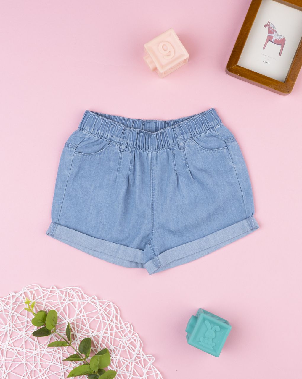 Shorts bimba denim