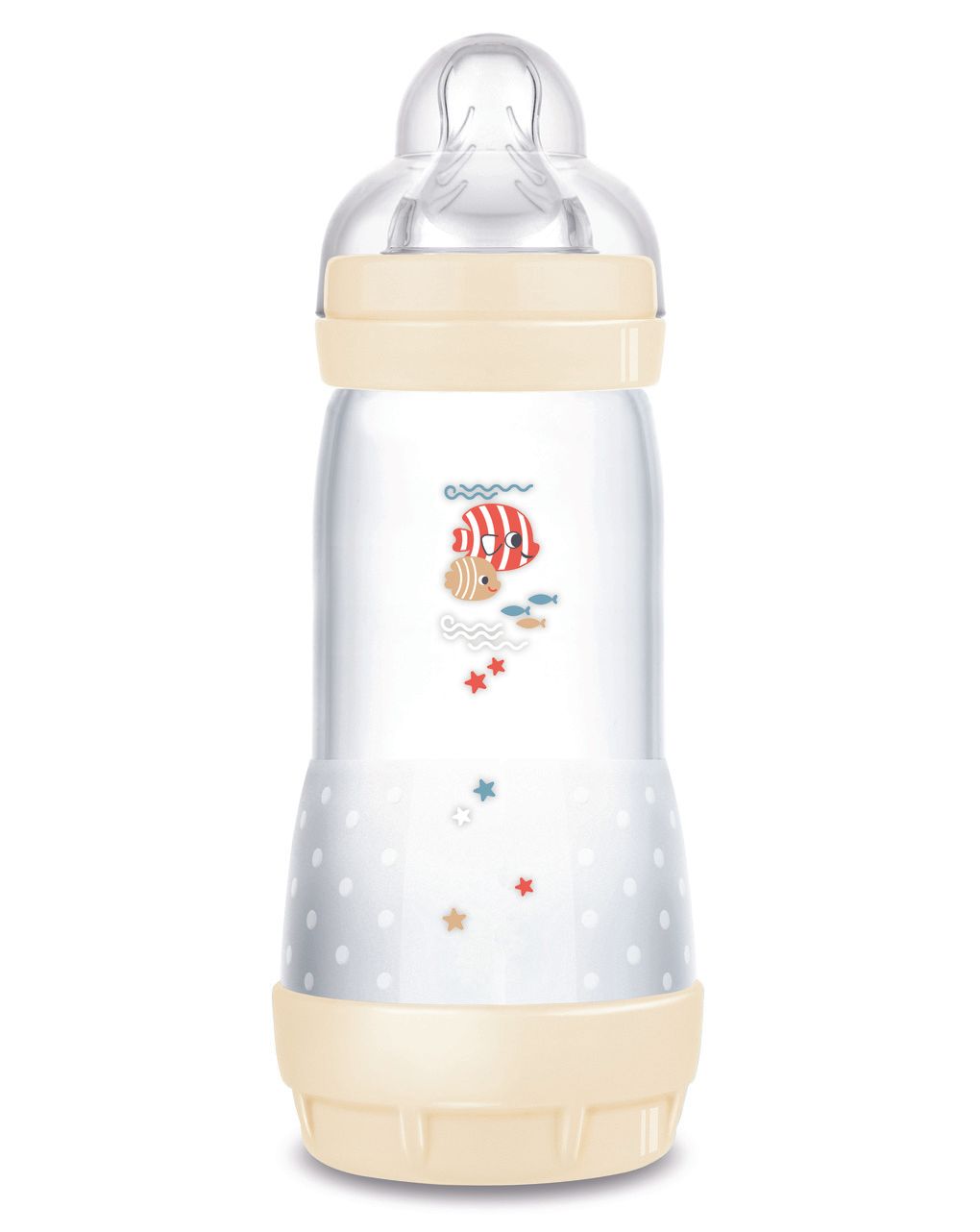 Biberon easy start 320ml bio-circolare conf. singola beige - mam