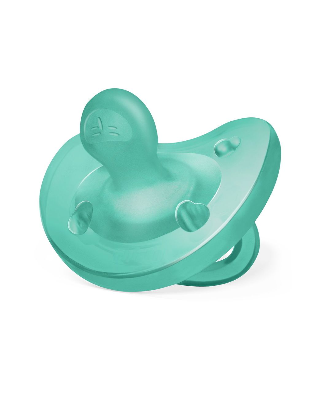 Gommotto physioforma blu/verde in silicone 2 pezzi | 6-16 mesi - chicco