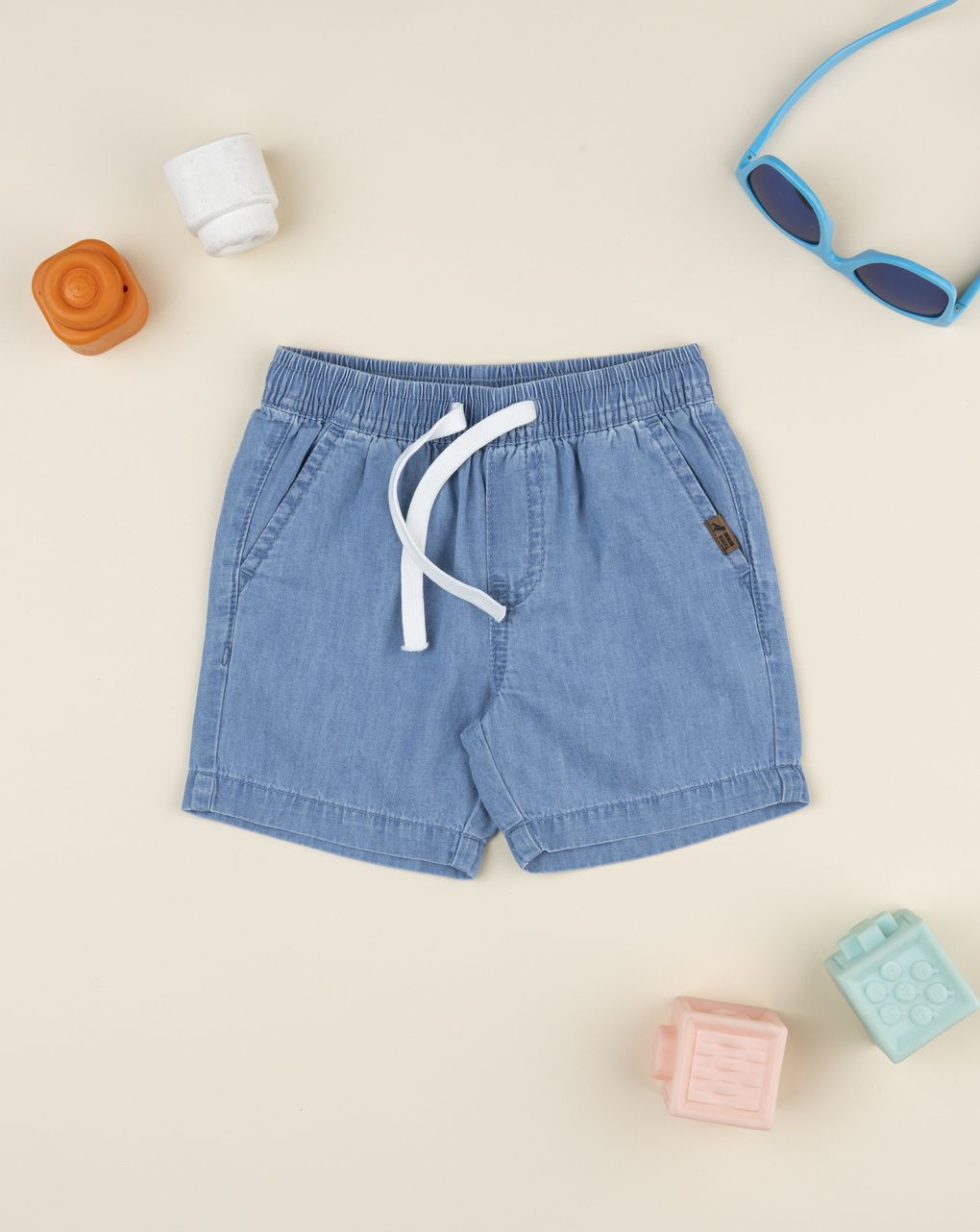 Bermuda bimbo denim chiaro