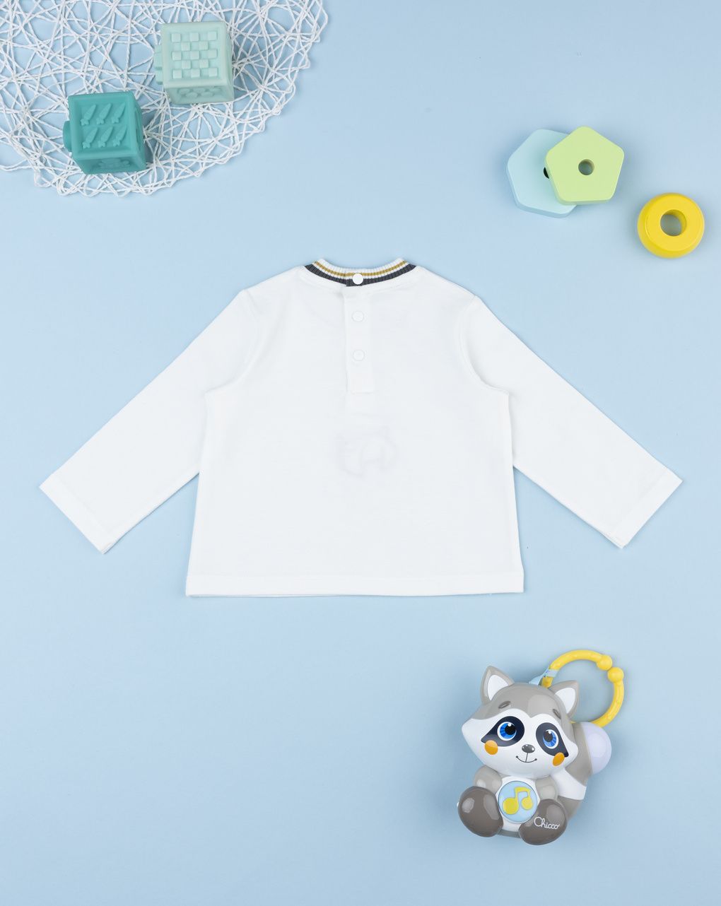 T-shirt bimbo bianca stampata winnie the pooh