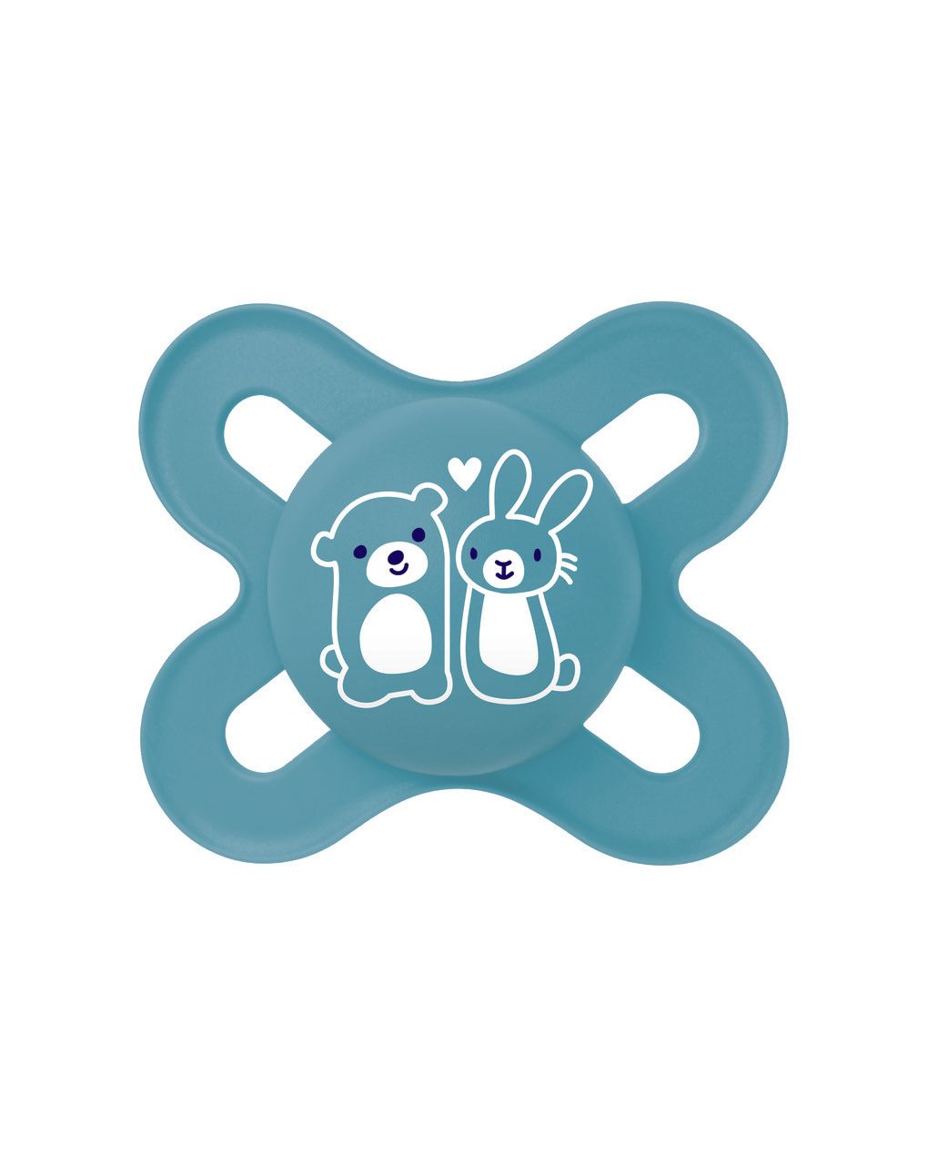 Succhietti original start  0-2m silicone bio-circolare  conf. doppia azzurro/grigio - mam
