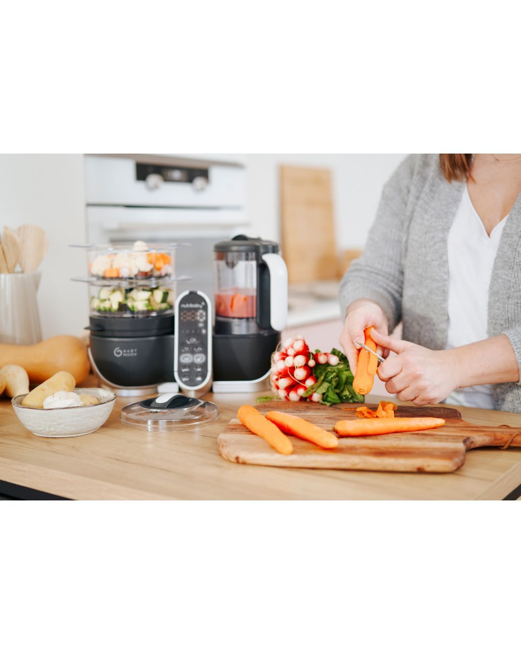 Cuocipappa nutribaby (+) grigio - babymoov