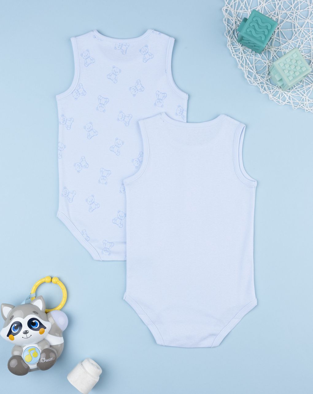 Pack 2 body bimbo azzurri teddy