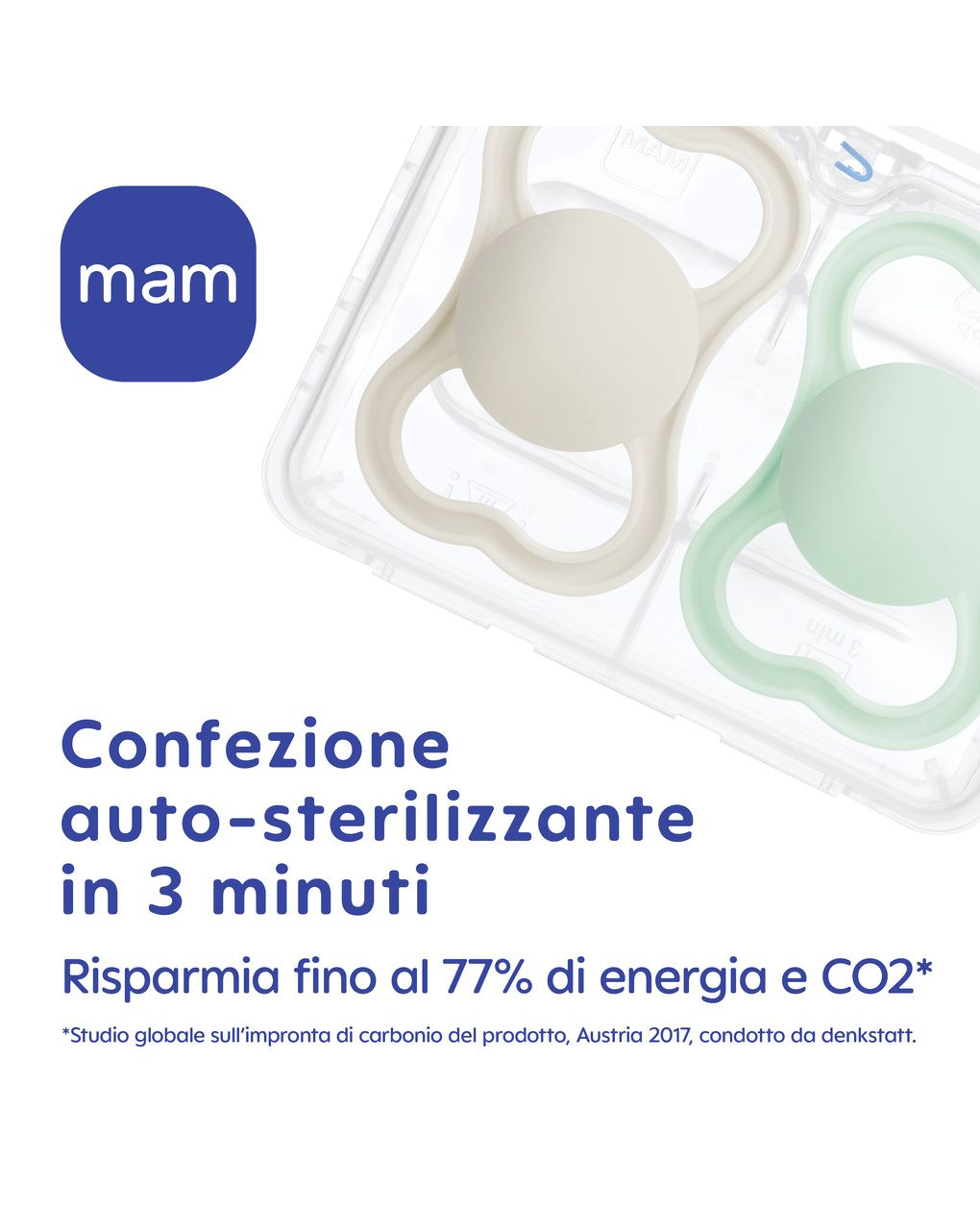 Succhietti air night 6+ silicone bio-circolare conf. doppia rosa/viola - mam