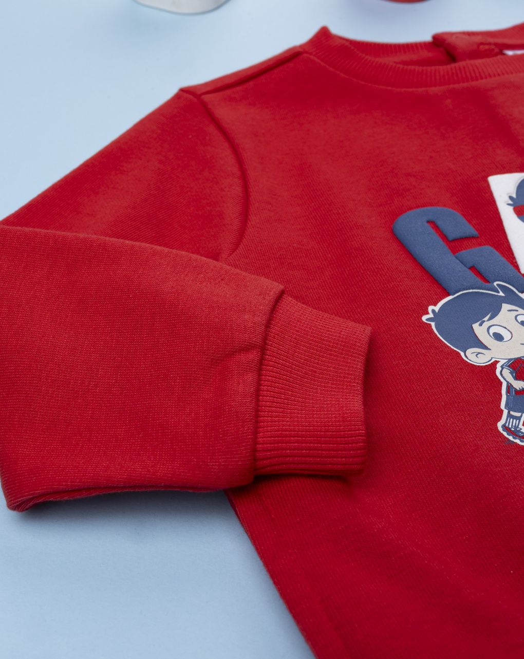 Maglia bimbo rossa stampata