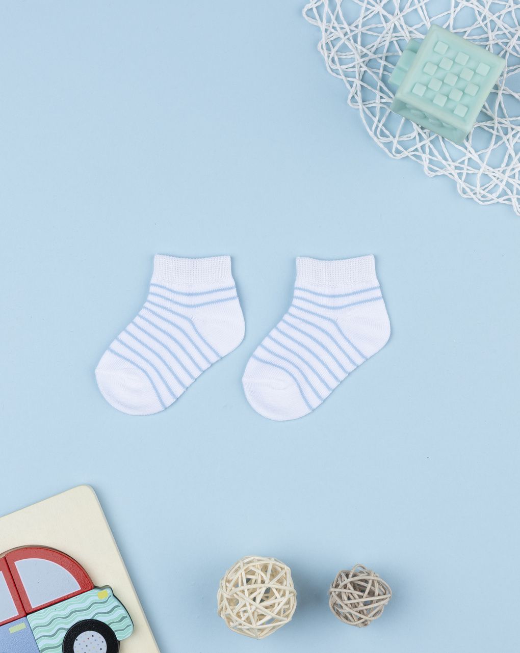 Calze bimbo azzurro/bianco