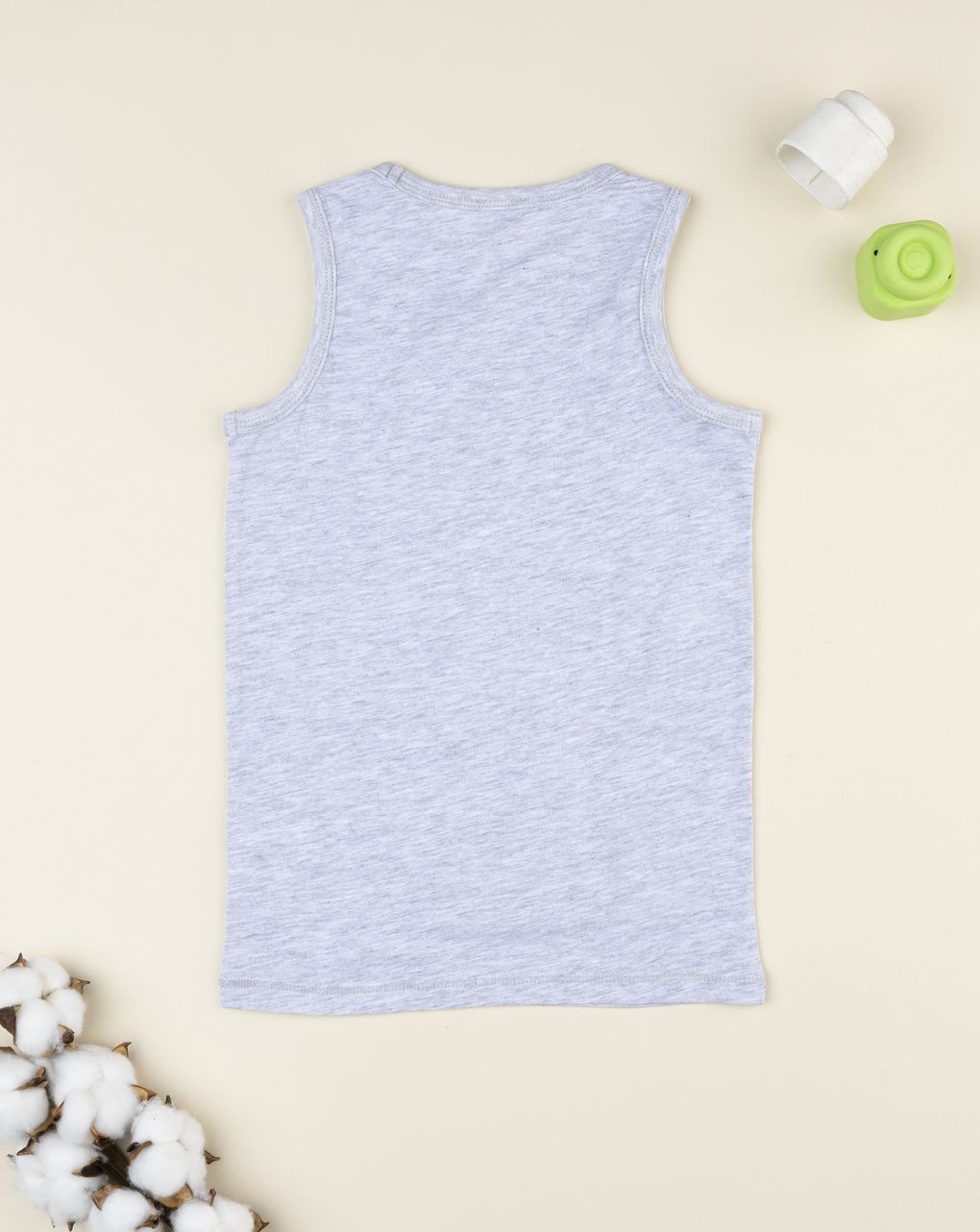 Canotta bimbo tigre grigia