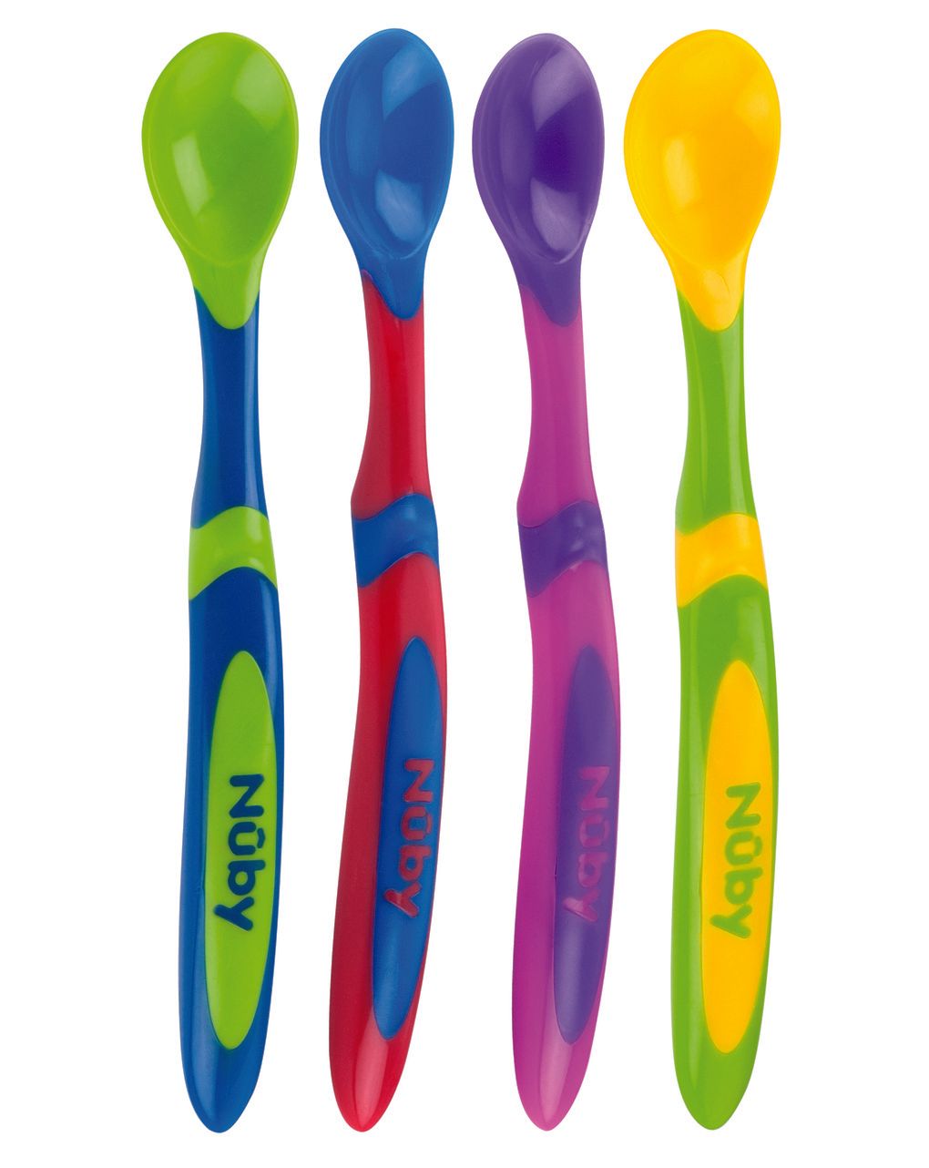 Set 4 cucchiaini a manico lungo 6m+ | nuby