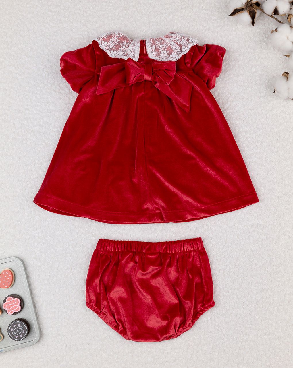 Abito natale bimba rosso