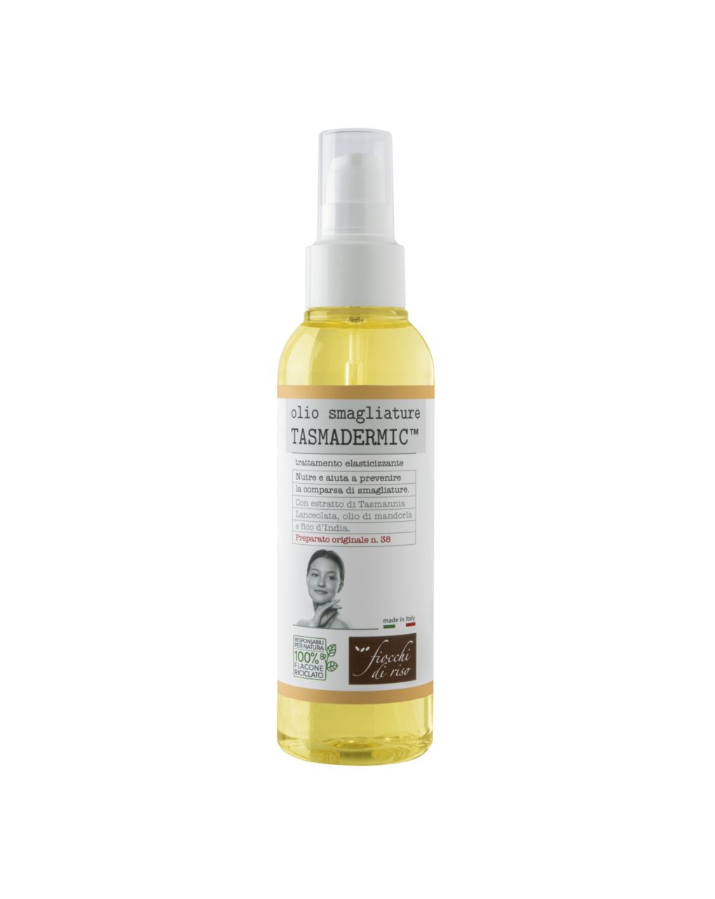Olio smagliature tasmadermico | 150ml - fiocchi di riso