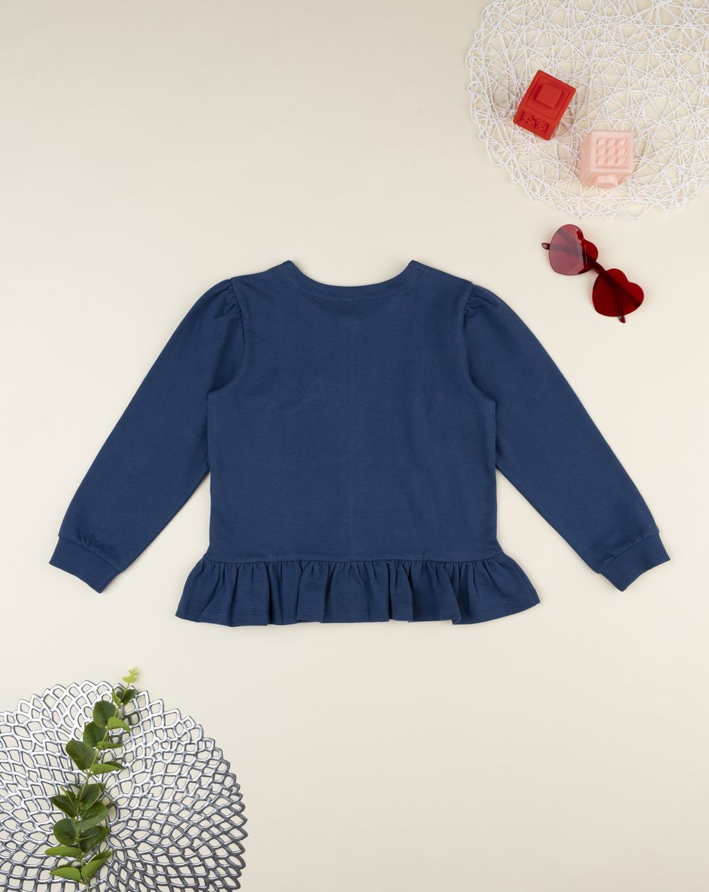 Felpa bimba blu love