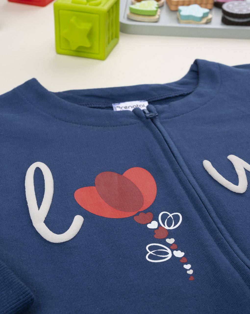 Felpa bimba blu love