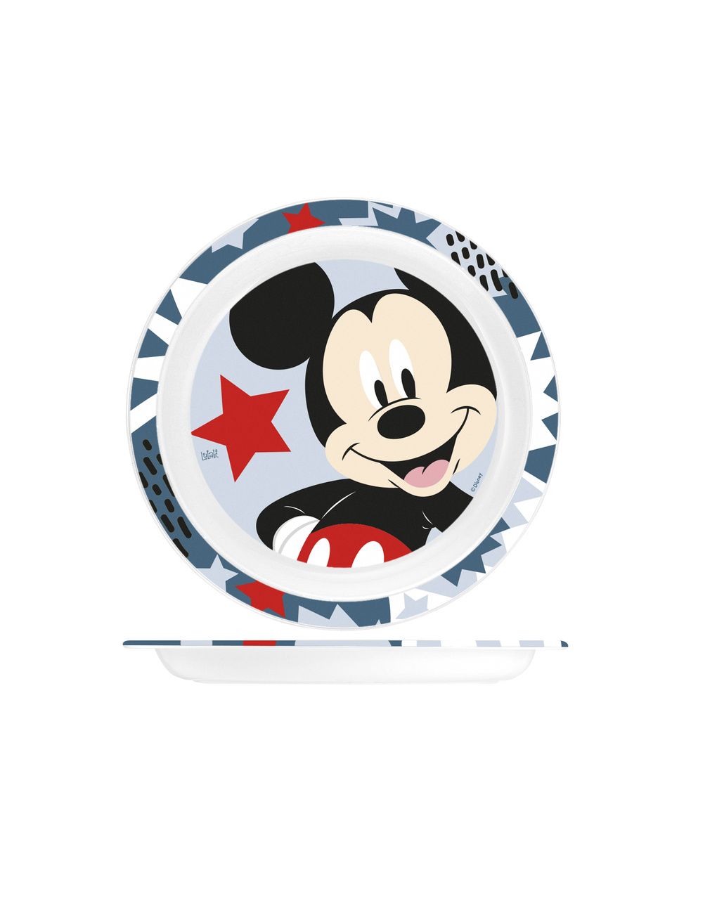 Piatto piano mickey icon 22 cm - lulabi