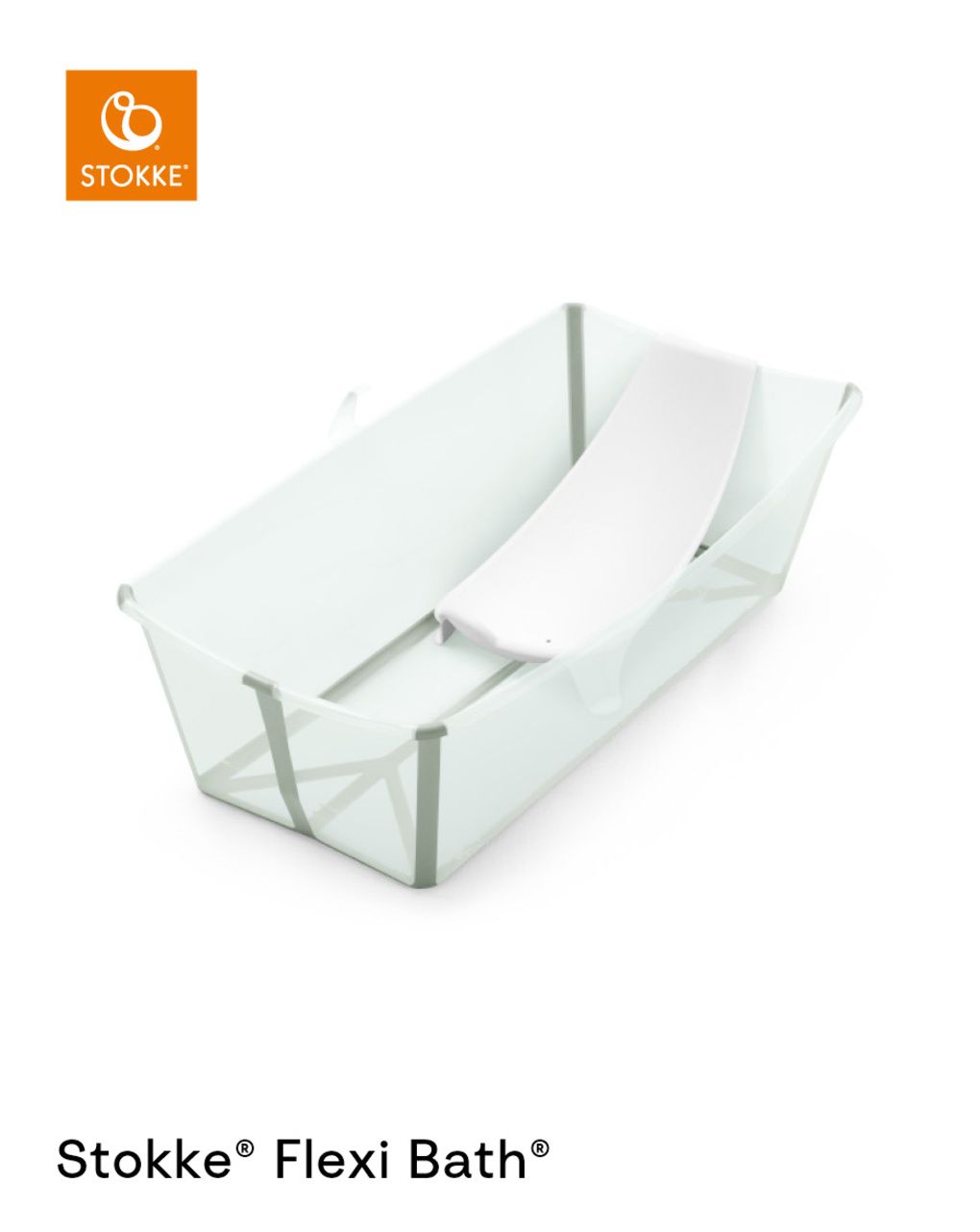 Vaschetta pieghevole flexi bath® x-large soft mint - stokke®