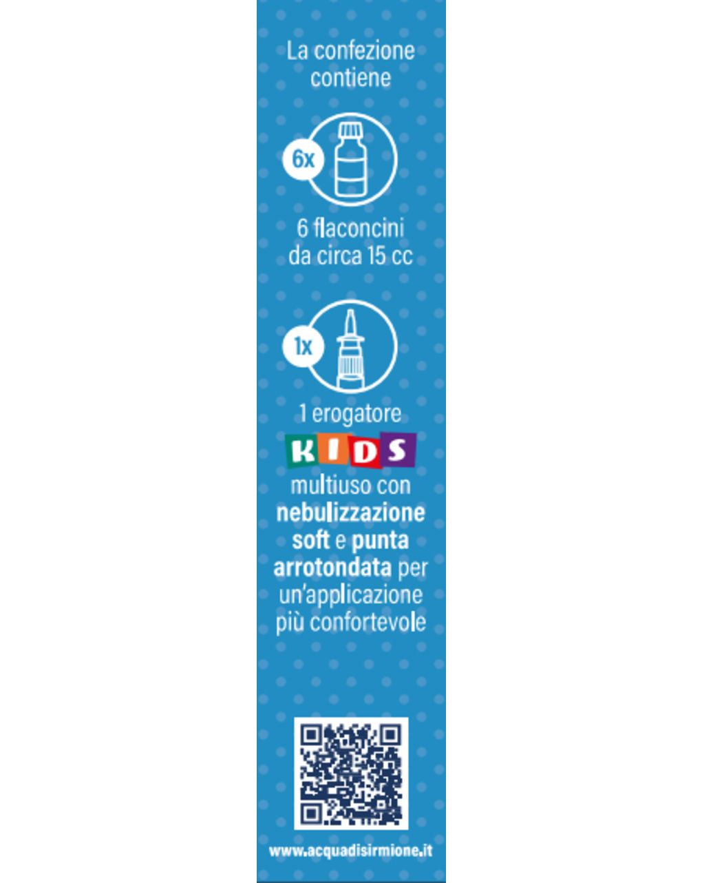 Flaconcini monodose (x6) con erogatore spray kids - acqua di sirmione