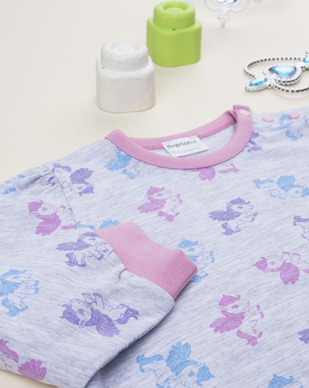 Pigiama bimba due pezzi unicorni