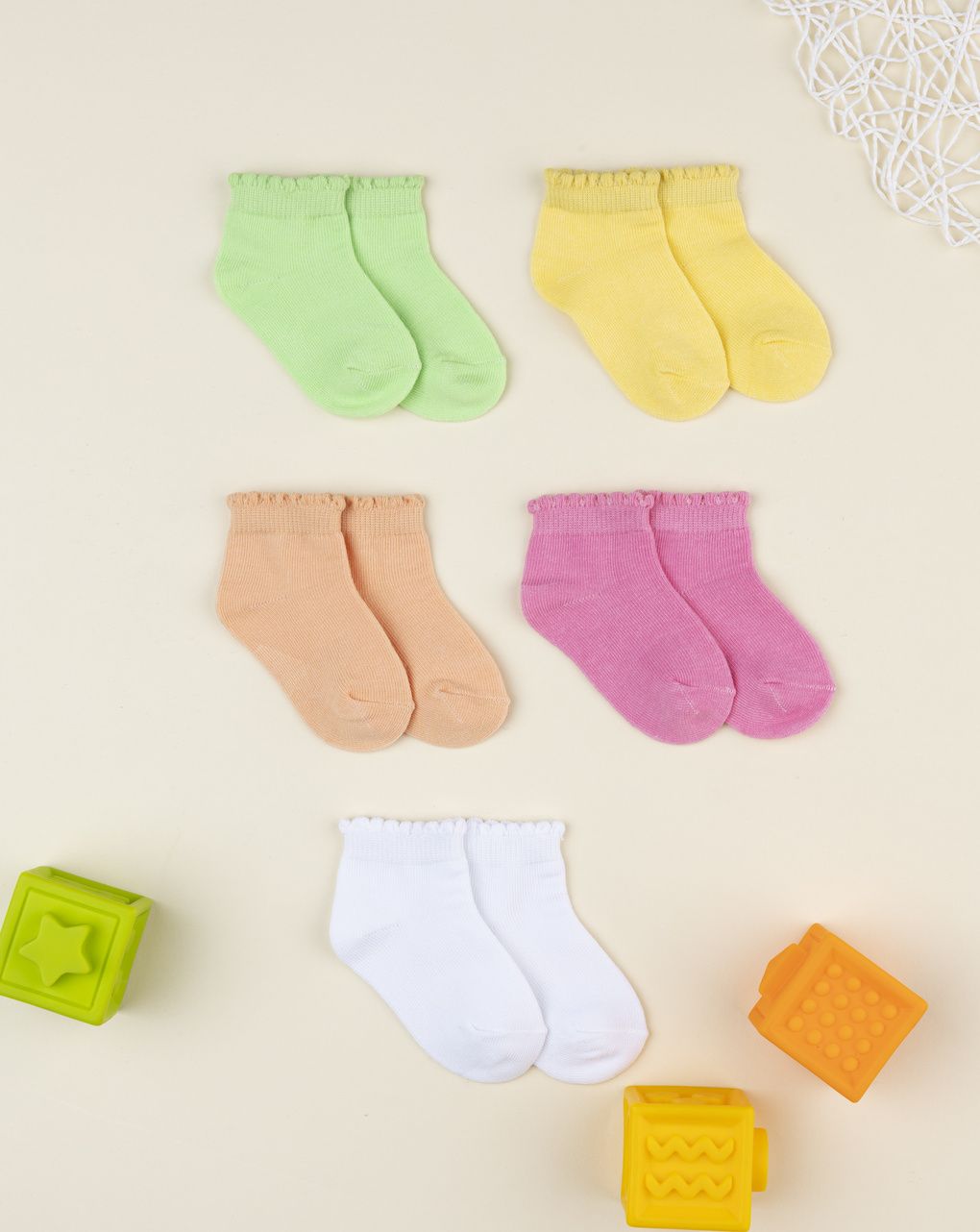 Pack 5 calze bimba vari colori